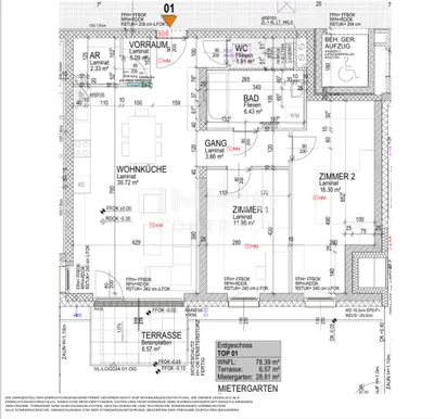 3-Zimmer-Wohnung mieten in Krems Land – 78,39 m², € 1.028 – Bild 23 von 23
