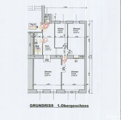 3-Zimmer-Wohnung mieten in Wien – 96,47 m², € 1.524 – Bild 10 von 10