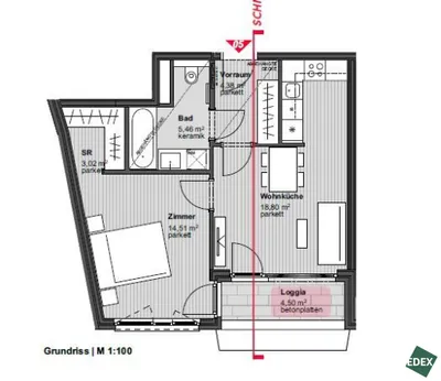 2-Zimmer-Wohnung mieten in Wien – 46 m², € 1.099 – Bild 21 von 21