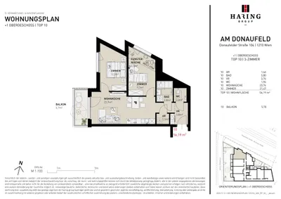 3-Zimmer-Wohnung kaufen in Wien – 56,19 m², € 359.500 – Bild 11 von 11