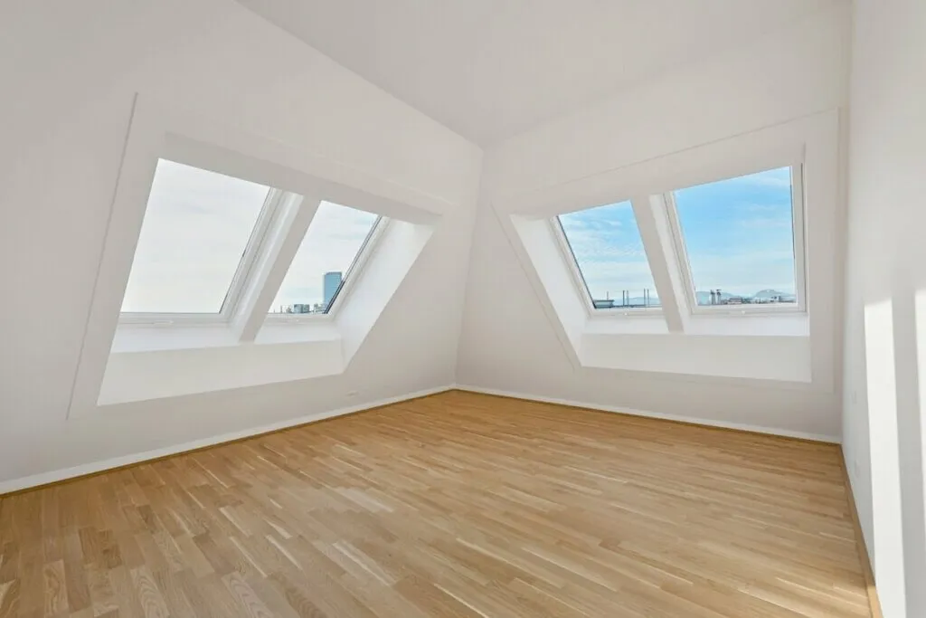 HOCH HINAUS >> großzügig Wohnen im 2. Dachgeschoss >> Dachterrasse mit Wien-Blick, Wien
