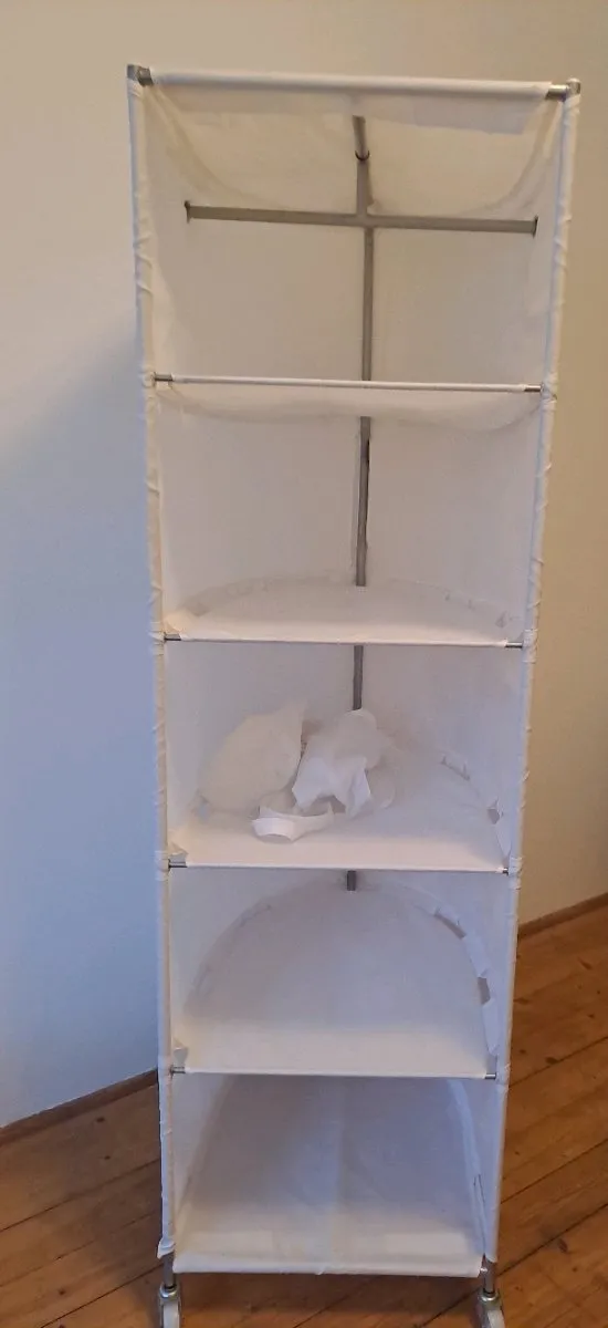 IKEA PS Stoff-Kleiderschrank / Textilregal auf Rollen