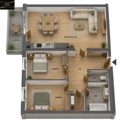 3-Zimmer-Wohnung kaufen in Wiener Neustadt – 73 m², € 305.000 – Bild 8 von 11