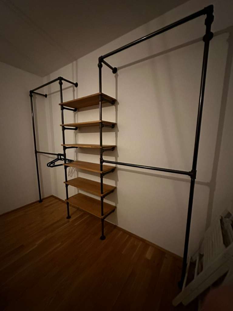 Offener Kleiderschrank Holz offers (Industrial Style)