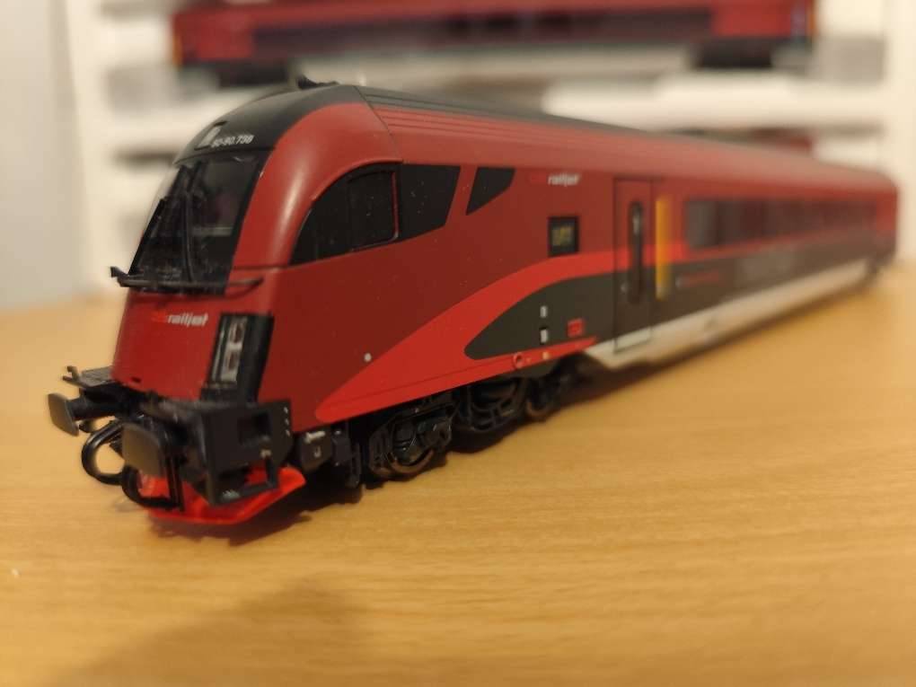 Set Roco Railjet DC - Réf 74083+74086 - Train Miniature HO Neuf