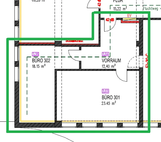 Top Büro! 54m² Büro, 2 Räume plus Empfangsraum! - Ansicht 3