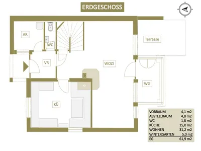 5-Zimmer-Haus kaufen in Graz-Umgebung – 117 m², € 450.000 – Bild 2 von 15