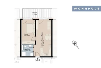 2-Zimmer-Wohnung kaufen in Innsbruck-Land – 49,3 m², € 366.593 – Bild 10 von 14