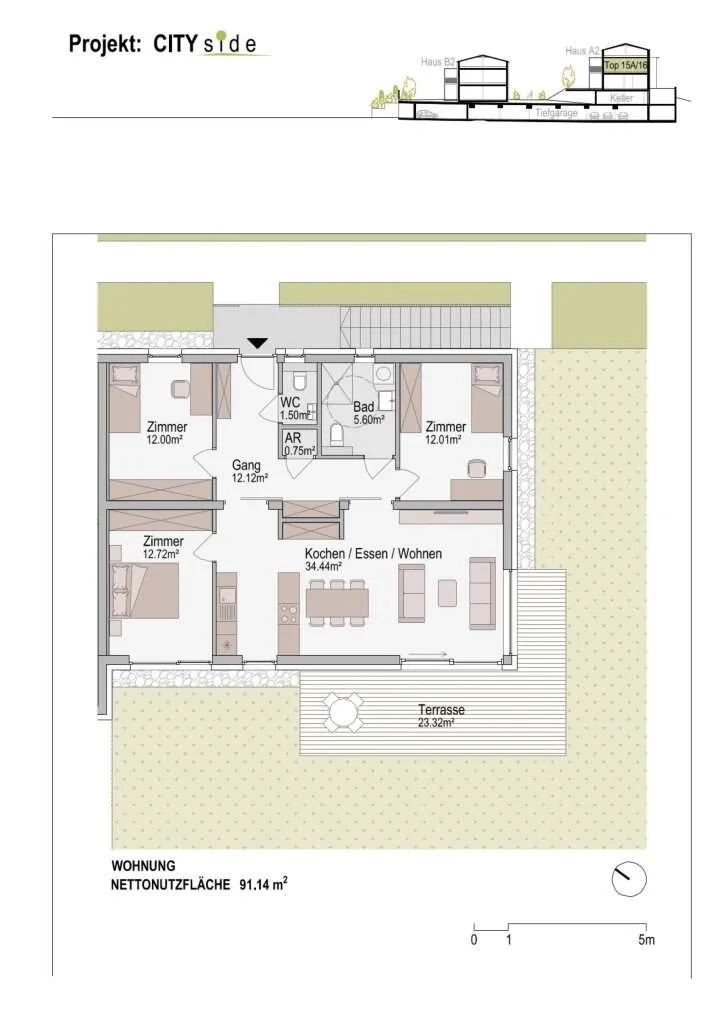 PROJEKT CITYside - Urban leben, naturnah genießen am Faßlberg bei Graz! - Ansicht 3
