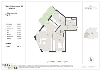 3-Zimmer-Wohnung kaufen in Wien – 80,58 m², € 699.000 – Bild 15 von 15