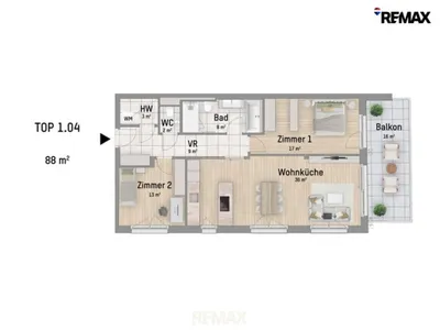 3-Zimmer-Wohnung kaufen in Wien – 87,96 m², € 579.900 – Bild 13 von 13