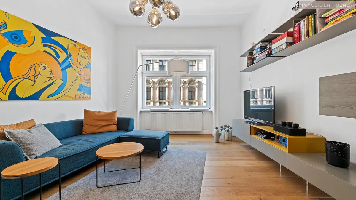 Stilvoll renovierte Altbauwohnung im 3.Bezirk. Citynaher Lifestyle mit besonderem Flair. - Ansicht 2