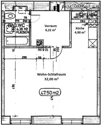 1-Zimmer-Wohnung kaufen in Wien – 48 m², € 250.000 – Bild 5 von 6