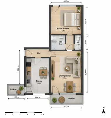 2-Zimmer-Wohnung kaufen in Graz – 63 m², € 180.000