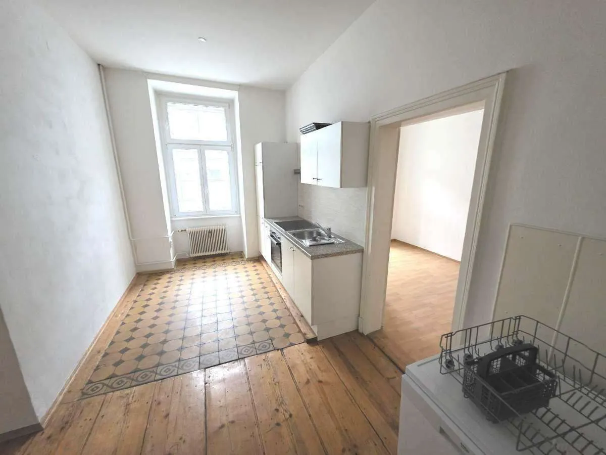 Merangasse - Nähe Kunstuni/Uni: 3-Zimmer-Küche-Altbauwohnung mit 40 m² Wohnzimmer - Ansicht 2