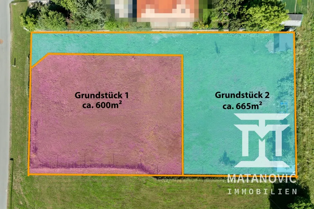 Baugrundstück in Klagenfurt-Hörtendorf - ca. 600m² Teil 1 - Widok 3