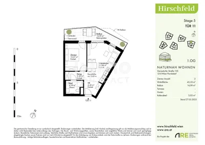 2-Zimmer-Wohnung kaufen in Wien – 45,23 m², € 265.000 – Bild 12 von 12