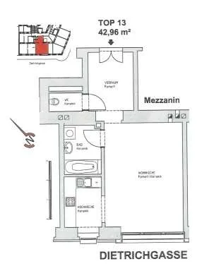 1-Zimmer-Wohnung kaufen in Wien – 43 m², € 159.000 – Bild 16 von 17