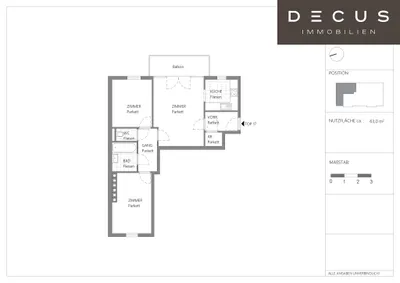 Wohnung mieten in Wien – 63,39 m², € 1.170 – Bild 11 von 11
