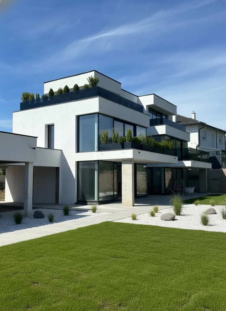Luxusvilla nahe Wien - 406 m² Wohnfläche | Share Deal möglich | Pool | Wellness | Aufzug | Weinbergblick - Ansicht 3