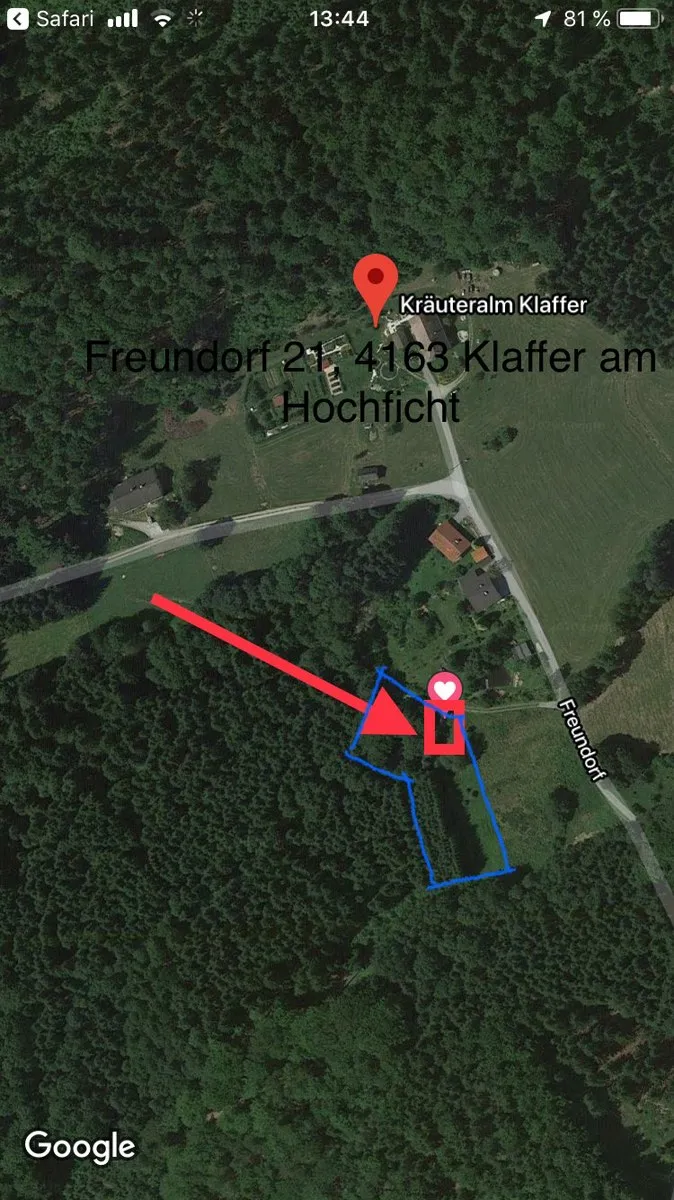 Idyllisches Grundstück mit Wald, Wiese, Teich, Bach und Geräteschuppen - Ansicht 2
