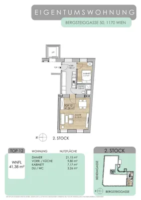 2-Zimmer-Wohnung kaufen in Wien – 41,38 m², € 129.000 – Bild 28 von 28