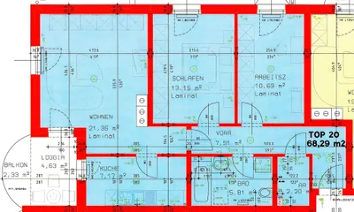 3-Zimmer-Wohnung mieten in Ried im Innkreis – 68,09 m², € 814 – Bild 8 von 8
