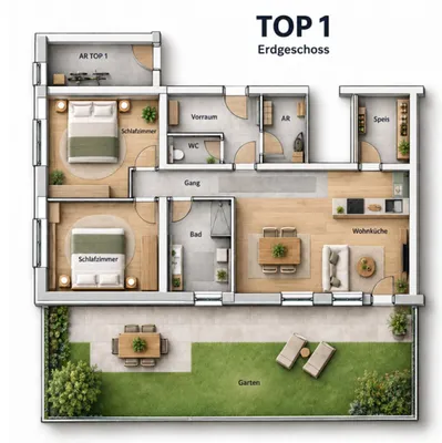 3-Zimmer-Wohnung kaufen in Liezen – 79,89 m², € 383.600 – Bild 4 von 4