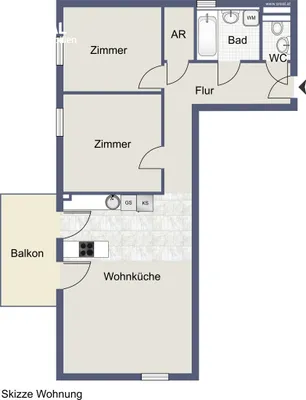 3-Zimmer-Wohnung kaufen in Sankt Pölten Land – 76,76 m², € 344.000 – Bild 11 von 12
