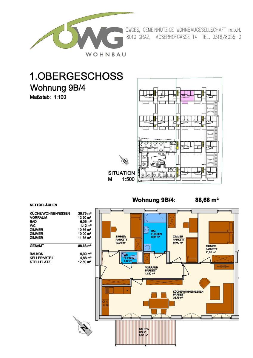4-Zimmer-Wohnung mit Balkon in zentraler Lage - geförderte Miete ODER geförderte Miete mit Kaufoption - 4 Zimmer – pohled 2