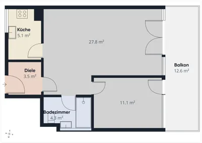 2-Zimmer-Wohnung mieten in Dornbirn – 54 m², € 1.054 – Bild 10 von 10