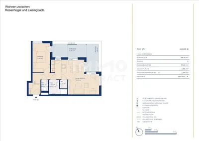 2-Zimmer-Wohnung kaufen in Wien – 58,16 m², € 389.000 – Bild 13 von 13