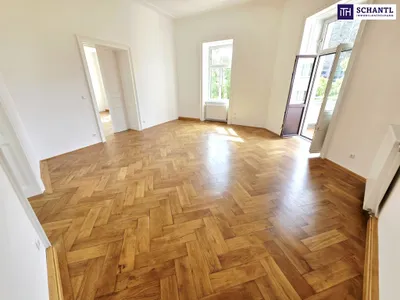 Ein Altbau zum Verlieben! Der Donaukanal um´s Eck + Tolle Aussicht + Perfekte Infrastruktur + 4 Zimmer plus separate Küche + Kleiner Balkon! – Bild 3