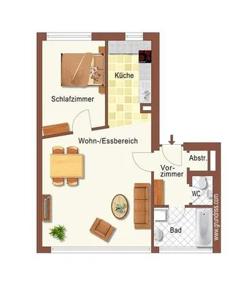 2-Zimmer-Wohnung mieten in Graz – 55,8 m², € 832 – Bild 8 von 8