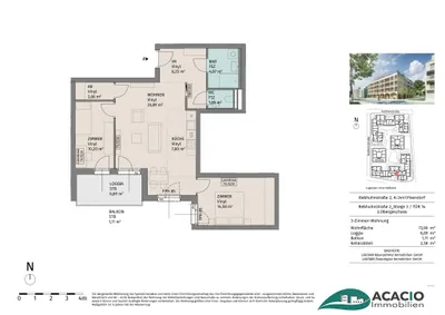 3-Zimmer-Wohnung mieten in Tulln – 73,9 m², € 1.090 – Bild 17 von 17