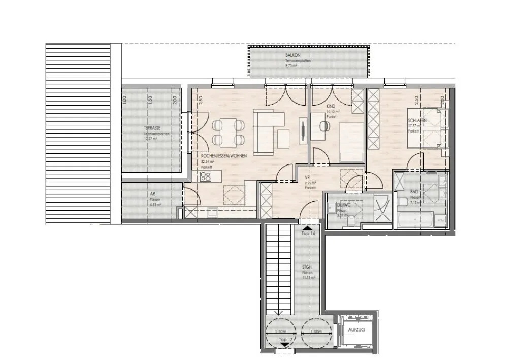 DAS LIMBERG | Wo Geschichte weiterwohnt: Exklusive 3-Zimmer-Dachgeschosswohnung, TOP 16 - Widok 2