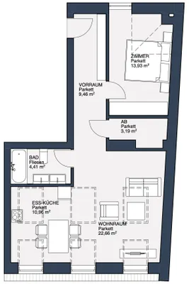 2-Zimmer-Wohnung kaufen in Korneuburg – 64,61 m², € 459.000 – Bild 2 von 16