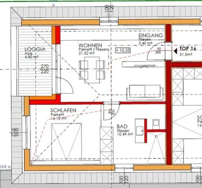 2-Zimmer-Wohnung kaufen in Vöcklabruck – 51,5 m², € 270.000 – Bild 4 von 7