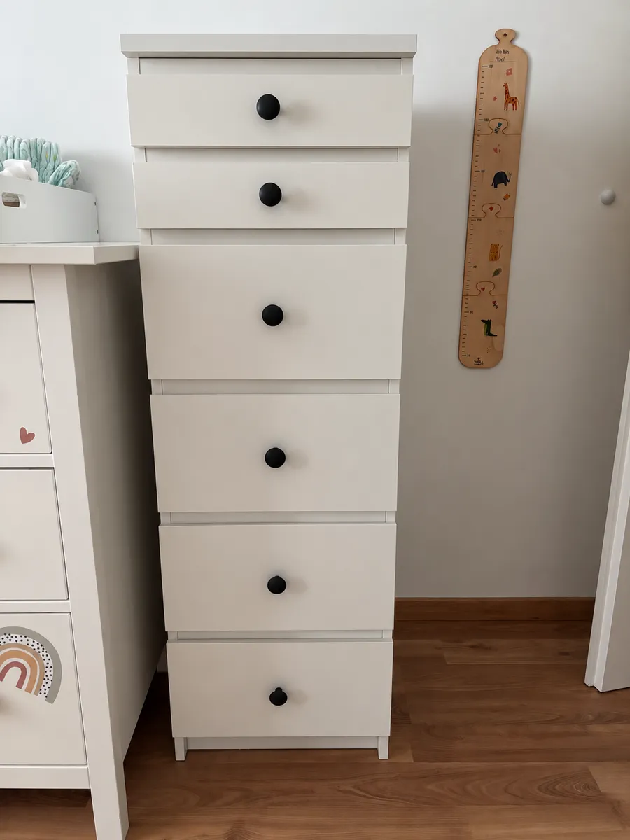 IKEA MALM Kommode mit 6 Schubladen & Spiegel, € 60,- (1030 Wien)