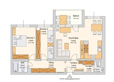 3-Zimmer-Wohnung kaufen in Graz – 84 m², € 299.000 – Bild 10 von 29