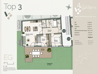 3-Zimmer-Wohnung kaufen in Graz – 76 m², € 576.232 – Bild 5 von 5