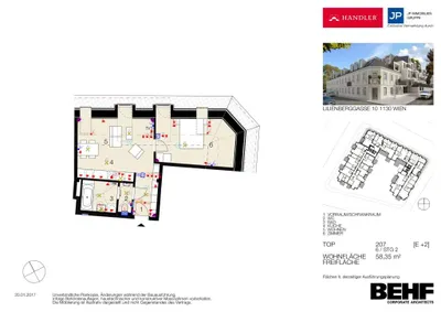 2-Zimmer-Wohnung kaufen in Wien – 58,35 m², € 349.000 – Bild 15 von 15
