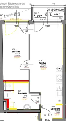 2-Zimmer-Wohnung mieten in Wien – 41 m², € 990 – Bild 9 von 9