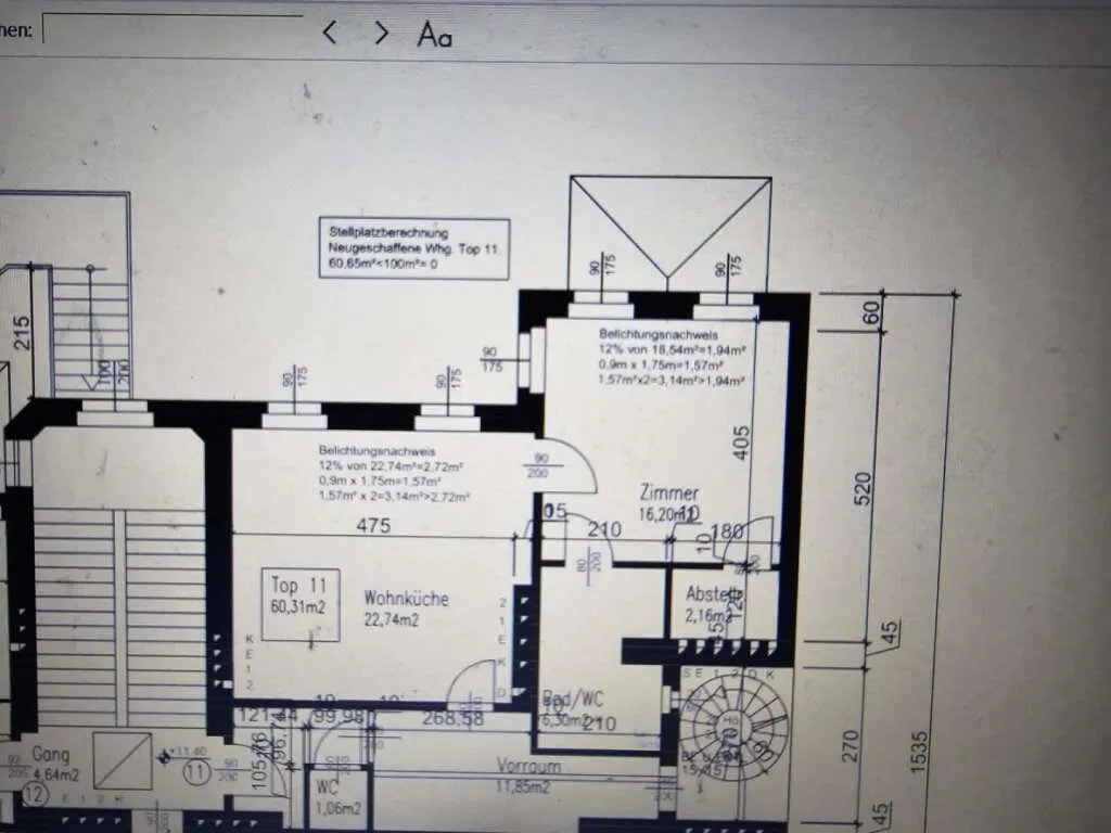 Wohnung – Wien, Unterbaumgarten, Baumgarten - Ansicht 3