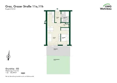 1-Zimmer-Wohnung mieten in Graz – 45 m², € 722 – Bild 6 von 6
