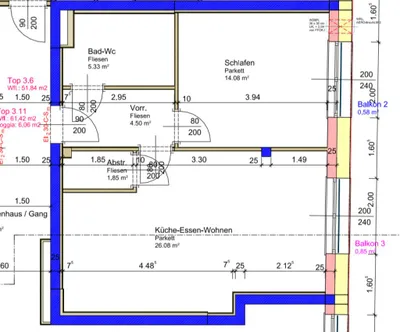 2-Zimmer-Wohnung mieten in Wels – 51,84 m², € 735 – Bild 12 von 12