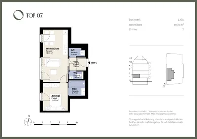 2-Zimmer-Wohnung kaufen in Wien – 39,39 m², € 241.000 – Bild 9 von 9