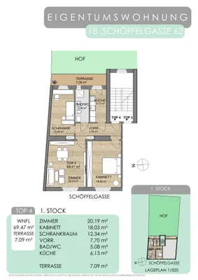 3-Zimmer-Wohnung kaufen in Wien – 69,47 m², € 465.000 – Bild 20 von 20