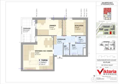 3-Zimmer-Wohnung kaufen in Salzburg-Umgebung – 67,99 m², € 418.000 – Bild 10 von 11