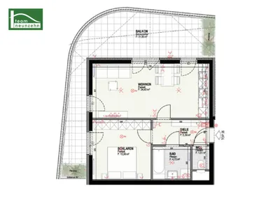 2-Zimmer-Wohnung mieten in Graz – 49,65 m², € 848 – Bild 20 von 20